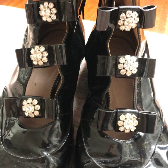 Chloe rhinestone patent leather ankle booties - Picture 3 of 10